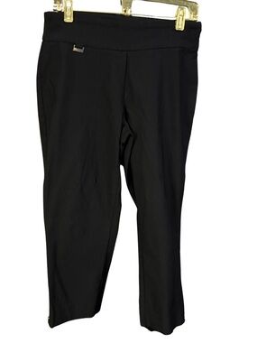 Peck & Peck Black Cropped Dress Pants